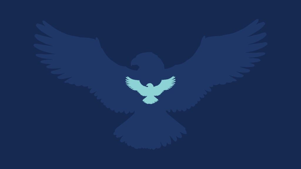 Eagle wings logo - kotkan siluetti