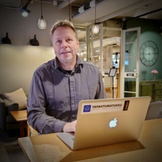 Tapahtumatukku Oy:n yrittäjä Antti Pylkkänen.